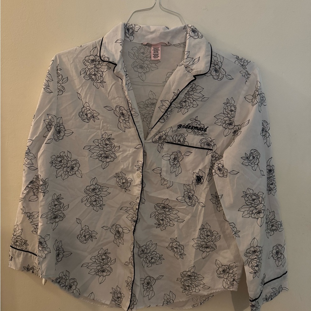 Victoria's Secret White Pajama Set Intimates Sleepwear